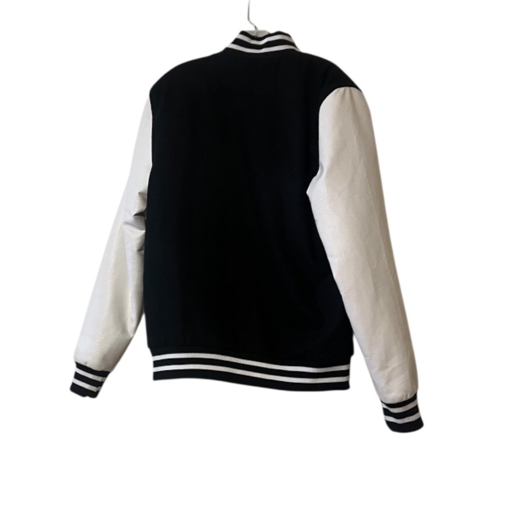 NWOT Rebel Minds /"Glamming Sisters" Brand, Black Varsity Women's Jacket, Small - Picture 4 of 12